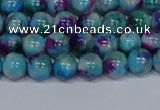 CMJ687 15.5 inches 4mm round rainbow jade beads wholesale