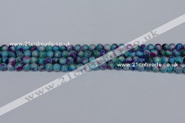 CMJ688 15.5 inches 6mm round rainbow jade beads wholesale