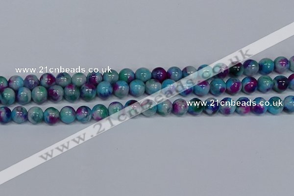 CMJ690 15.5 inches 10mm round rainbow jade beads wholesale