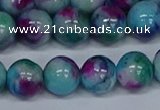 CMJ691 15.5 inches 12mm round rainbow jade beads wholesale