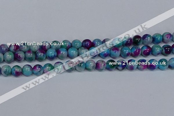 CMJ691 15.5 inches 12mm round rainbow jade beads wholesale