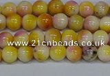 CMJ695 15.5 inches 6mm round rainbow jade beads wholesale