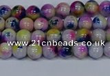 CMJ709 15.5 inches 6mm round rainbow jade beads wholesale