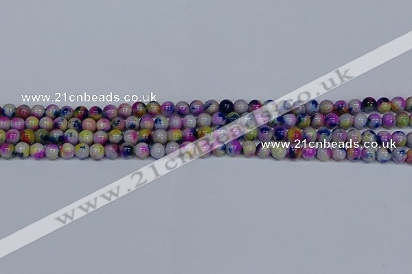 CMJ709 15.5 inches 6mm round rainbow jade beads wholesale