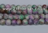 CMJ715 15.5 inches 4mm round rainbow jade beads wholesale