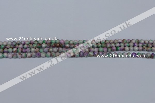 CMJ715 15.5 inches 4mm round rainbow jade beads wholesale