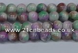 CMJ716 15.5 inches 6mm round rainbow jade beads wholesale