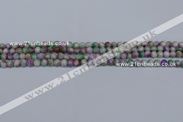 CMJ716 15.5 inches 6mm round rainbow jade beads wholesale