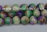 CMJ717 15.5 inches 8mm round rainbow jade beads wholesale