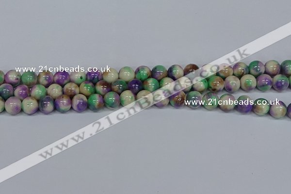 CMJ718 15.5 inches 10mm round rainbow jade beads wholesale