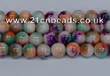 CMJ722 15.5 inches 4mm round rainbow jade beads wholesale