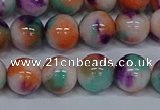 CMJ725 15.5 inches 10mm round rainbow jade beads wholesale