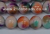 CMJ726 15.5 inches 12mm round rainbow jade beads wholesale