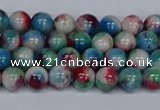 CMJ730 15.5 inches 6mm round rainbow jade beads wholesale