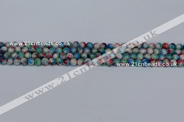 CMJ730 15.5 inches 6mm round rainbow jade beads wholesale