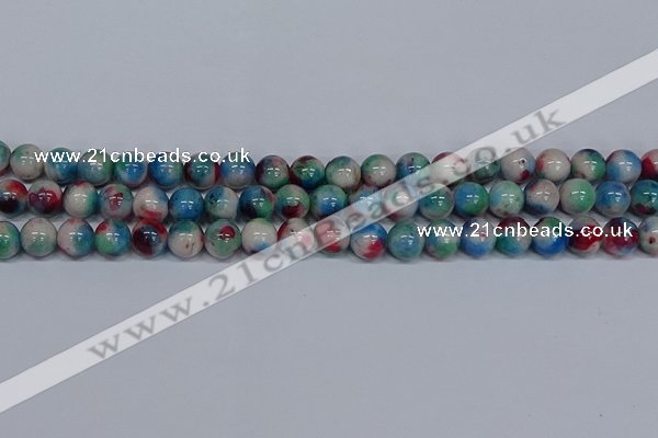 CMJ732 15.5 inches 10mm round rainbow jade beads wholesale