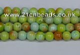 CMJ736 15.5 inches 4mm round rainbow jade beads wholesale