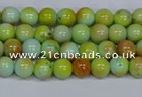 CMJ737 15.5 inches 6mm round rainbow jade beads wholesale