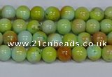 CMJ737 15.5 inches 6mm round rainbow jade beads wholesale