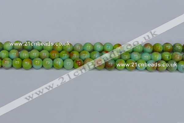 CMJ739 15.5 inches 10mm round rainbow jade beads wholesale