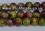 CMJ745 15.5 inches 8mm round rainbow jade beads wholesale