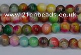 CMJ750 15.5 inches 4mm round rainbow jade beads wholesale