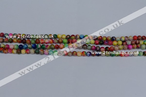 CMJ750 15.5 inches 4mm round rainbow jade beads wholesale