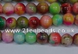 CMJ751 15.5 inches 6mm round rainbow jade beads wholesale