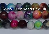 CMJ752 15.5 inches 8mm round rainbow jade beads wholesale