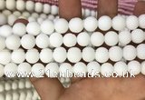 CMJ803 15.5 inches 10mm round matte Mashan jade beads wholesale