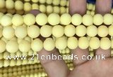 CMJ808 15.5 inches 10mm round matte Mashan jade beads wholesale