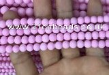 CMJ811 15.5 inches 6mm round matte Mashan jade beads wholesale