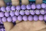 CMJ819 15.5 inches 12mm round matte Mashan jade beads wholesale