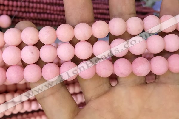 CMJ823 15.5 inches 10mm round matte Mashan jade beads wholesale