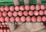 CMJ829 15.5 inches 12mm round matte Mashan jade beads wholesale