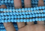 CMJ836 15.5 inches 6mm round matte Mashan jade beads wholesale