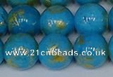 CMJ954 15.5 inches 12mm round Mashan jade beads wholesale