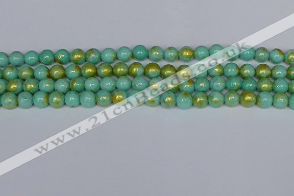 CMJ971 15.5 inches 6mm round Mashan jade beads wholesale