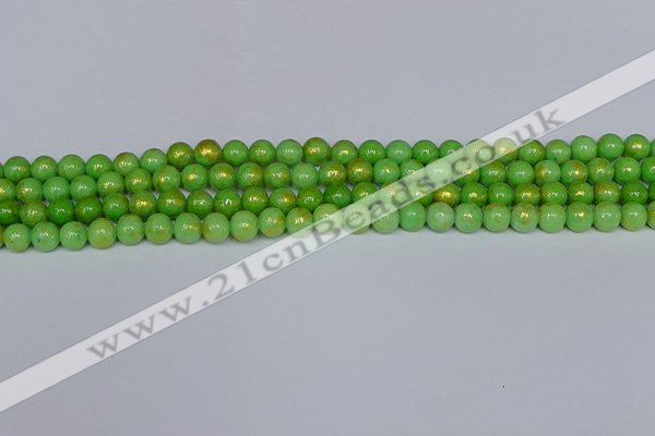 CMJ975 15.5 inches 4mm round Mashan jade beads wholesale