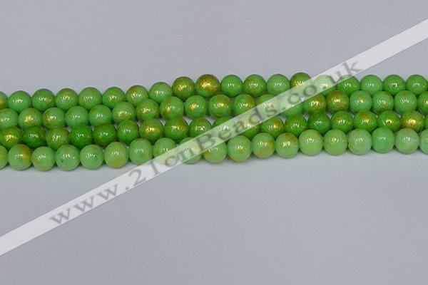 CMJ976 15.5 inches 6mm round Mashan jade beads wholesale