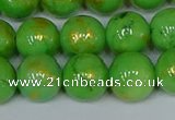 CMJ977 15.5 inches 8mm round Mashan jade beads wholesale