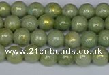 CMJ980 15.5 inches 4mm round Mashan jade beads wholesale