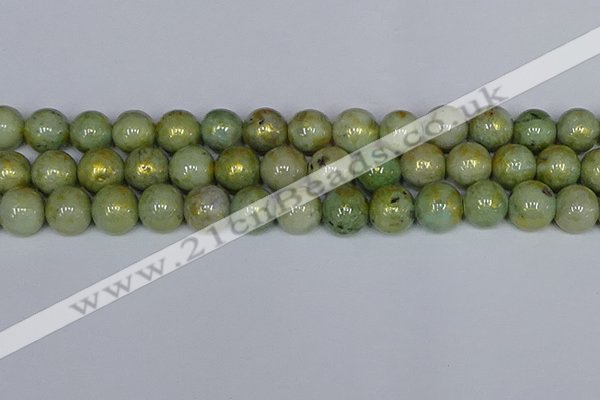 CMJ983 15.5 inches 10mm round Mashan jade beads wholesale