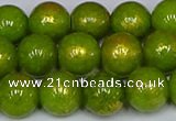 CMJ987 15.5 inches 8mm round Mashan jade beads wholesale