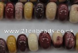 CMK118 15.5 inches 9*14mm rondelle mookaite beads wholesale