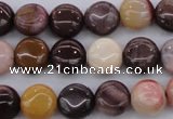 CMK135 15.5 inches 8mm flat round mookaite beads wholesale