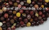 CMK15 15.5 inches 4mm faceted round mookaite beads wholesale