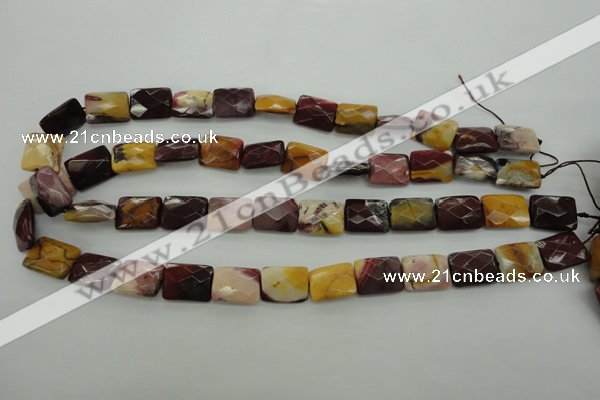 CMK150 15.5 inches 12*16mm faceted rectangle mookaite beads wholesale