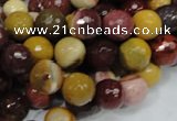 CMK17 15.5 inches 10mm faceted round mookaite beads wholesale