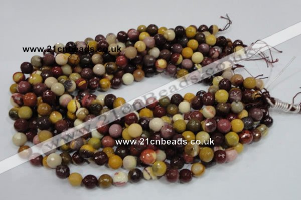 CMK17 15.5 inches 10mm faceted round mookaite beads wholesale